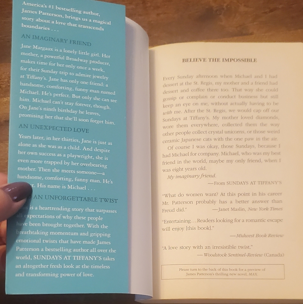 Sundays at Tiffany's by James Patterson Book - Paper Back - Picture 3 of 3